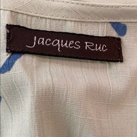 Jacques Ruc linen look peplum Lagenlook maxi dress fits L/ XL - Picture 7 of 9